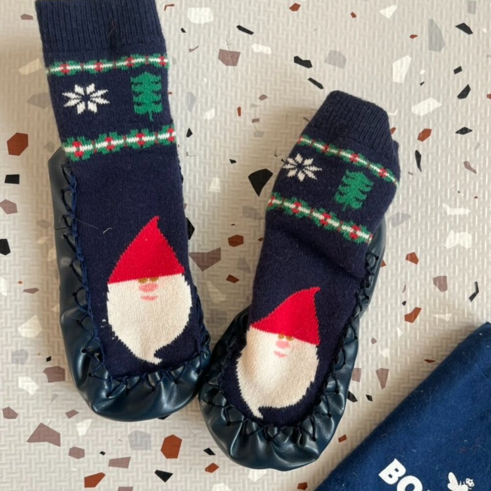 Bombas Slipper Socks with Santa